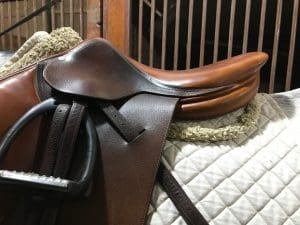 saddle pad placed properly